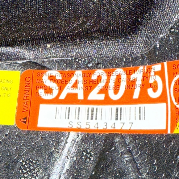 Conquer Snell SA2015 Silver Racing Helmet Head Protection Full Face Men’s Sz XL - Picture 9 of 16